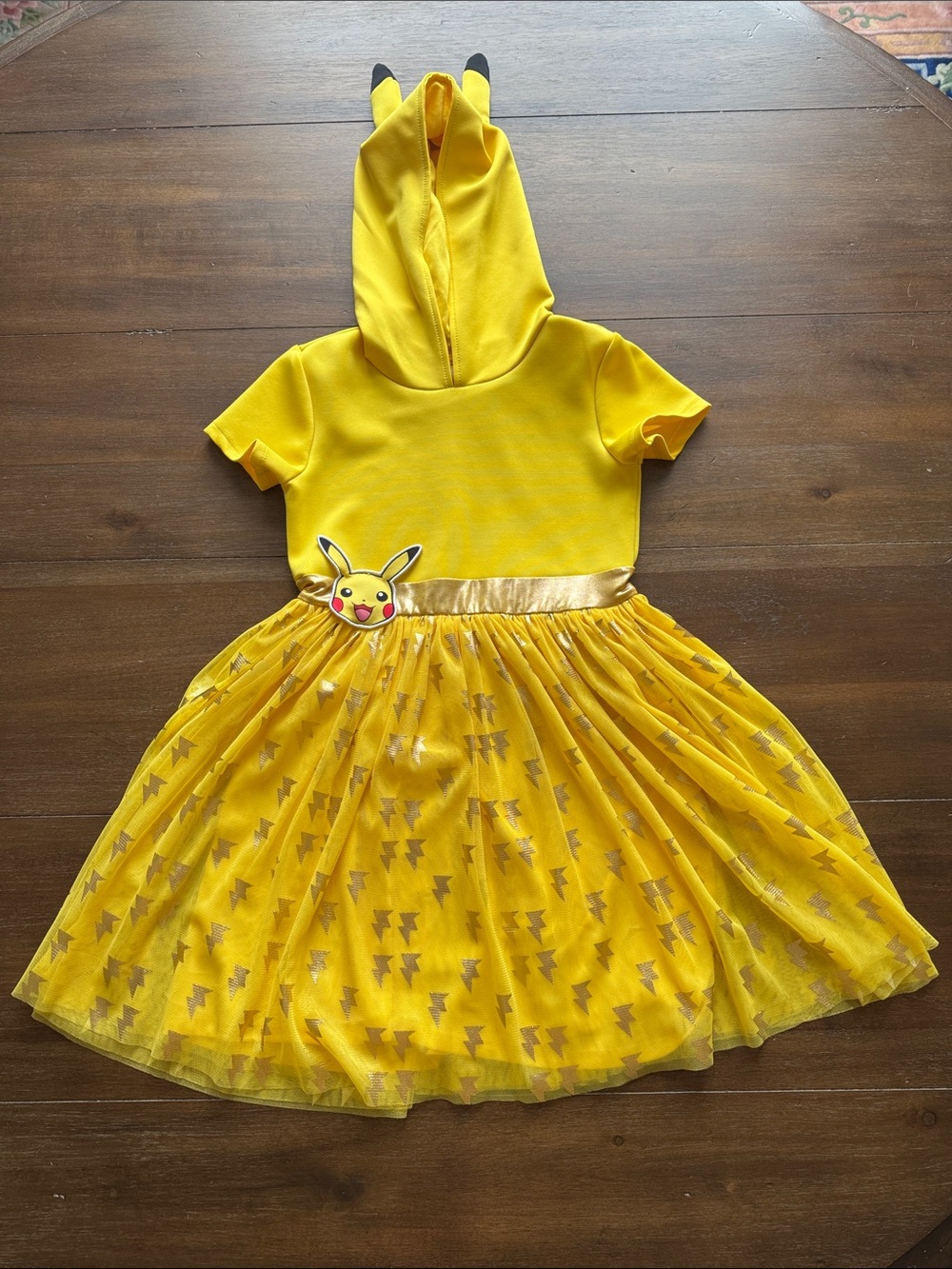 Size L 10/12 Pokemon tulle hoodie ears dress